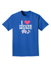 I Love House Pink Adult Dark T-Shirt-Mens T-Shirt-TooLoud-Royal-Blue-Small-Davson Sales