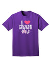 I Love House Pink Adult Dark T-Shirt-Mens T-Shirt-TooLoud-Purple-Small-Davson Sales