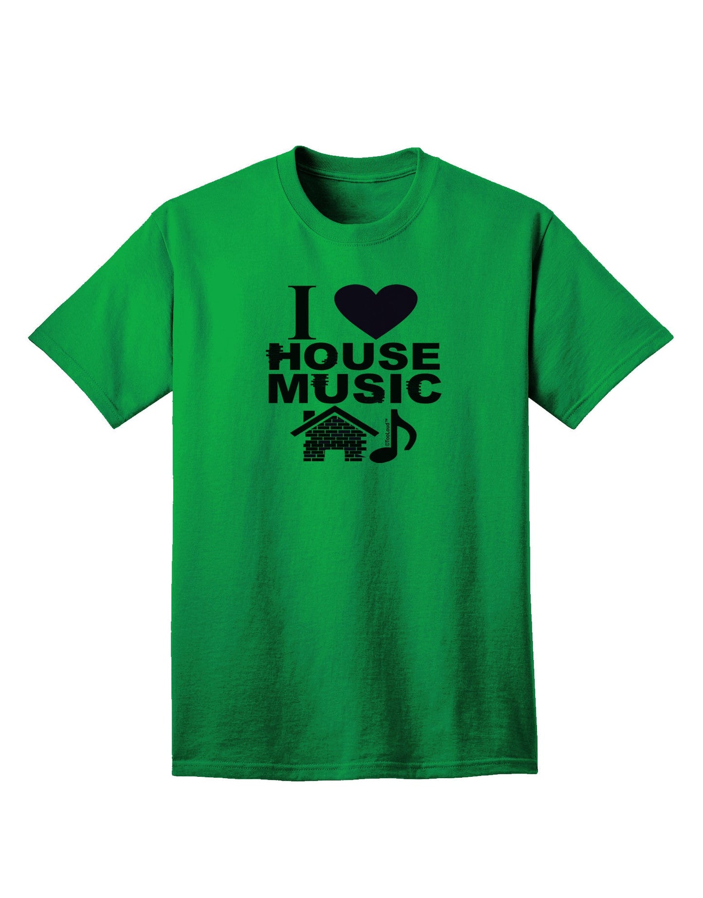 I Love House Pink Adult T-Shirt-Mens T-Shirt-TooLoud-Kelly-Green-Small-Davson Sales