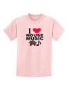 I Love House Pink Childrens T-Shirt-Childrens T-Shirt-TooLoud-PalePink-X-Small-Davson Sales