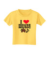 I Love House Pink Toddler T-Shirt-Toddler T-Shirt-TooLoud-Yellow-2T-Davson Sales