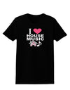 I Love House Pink Womens Dark T-Shirt-TooLoud-Black-X-Small-Davson Sales