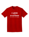 I Love My Boyfriend Videogames Adult Dark T-Shirt-Mens T-Shirt-TooLoud-Red-Small-Davson Sales