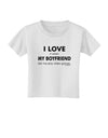 I Love My Boyfriend Videogames Toddler T-Shirt-Toddler T-Shirt-TooLoud-White-2T-Davson Sales