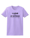 I Love My Boyfriend Videogames Womens T-Shirt-Womens T-Shirt-TooLoud-Lavender-X-Small-Davson Sales