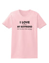 I Love My Boyfriend Videogames Womens T-Shirt-Womens T-Shirt-TooLoud-PalePink-X-Small-Davson Sales