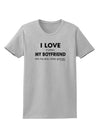 I Love My Boyfriend Videogames Womens T-Shirt-Womens T-Shirt-TooLoud-AshGray-X-Small-Davson Sales