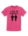 I Love My Daddies Gay Fathers Childrens T-Shirt-Childrens T-Shirt-TooLoud-Sangria-X-Small-Davson Sales