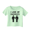 I Love My Daddies Gay Fathers Infant T-Shirt-Infant T-Shirt-TooLoud-Light-Green-06-Months-Davson Sales