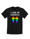 I Love My Daddies LGBT Childrens Dark T-Shirt-Childrens T-Shirt-TooLoud-Black-X-Small-Davson Sales