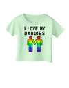 I Love My Daddies LGBT Infant T-Shirt-Infant T-Shirt-TooLoud-Light-Green-06-Months-Davson Sales