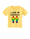 I Love My Daddies LGBT Toddler T-Shirt-Toddler T-Shirt-TooLoud-Daffodil-Yellow-2T-Davson Sales