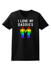 I Love My Daddies LGBT Womens Dark T-Shirt-TooLoud-Black-X-Small-Davson Sales