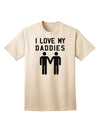 I Love My Daddies - Premium Adult T-Shirt Celebrating Gay Fathers-Mens T-shirts-TooLoud-Natural-Small-Davson Sales