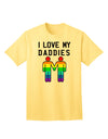 I Love My Daddies - Premium LGBT Adult T-Shirt Collection-Mens T-shirts-TooLoud-Yellow-Small-Davson Sales