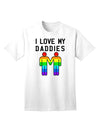 I Love My Daddies - Premium LGBT Adult T-Shirt Collection-Mens T-shirts-TooLoud-White-Small-Davson Sales