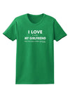 I Love My Girlfriend Videogames Womens Dark T-Shirt-TooLoud-Kelly-Green-X-Small-Davson Sales