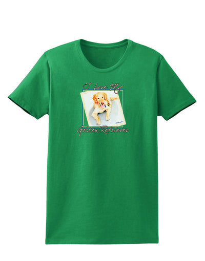 I Love My Golden Retriever Womens Dark T-Shirt-TooLoud-Kelly-Green-X-Small-Davson Sales