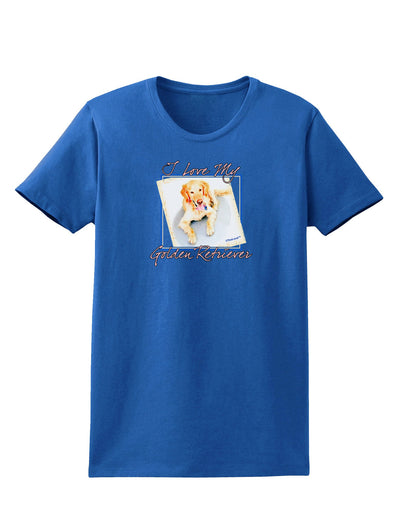 I Love My Golden Retriever Womens Dark T-Shirt-TooLoud-Royal-Blue-X-Small-Davson Sales