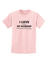 I Love My Husband Videogames Childrens T-Shirt-Childrens T-Shirt-TooLoud-PalePink-X-Small-Davson Sales