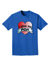 I Love My Mom - Heart Banner Design Adult Dark T-Shirt by TooLoud-Mens T-Shirt-TooLoud-Royal-Blue-Small-Davson Sales