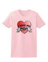 I Love My Mom - Heart Banner Design Womens T-Shirt by TooLoud-Womens T-Shirt-TooLoud-PalePink-X-Small-Davson Sales