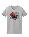 I Love My Mom - Heart Banner Design Womens T-Shirt by TooLoud-Womens T-Shirt-TooLoud-AshGray-X-Small-Davson Sales