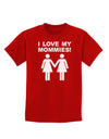 I Love My Mommies Lesbian Mother Childrens Dark T-Shirt-Childrens T-Shirt-TooLoud-Red-X-Small-Davson Sales