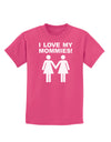 I Love My Mommies Lesbian Mother Childrens Dark T-Shirt-Childrens T-Shirt-TooLoud-Sangria-X-Small-Davson Sales