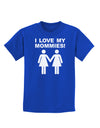 I Love My Mommies Lesbian Mother Childrens Dark T-Shirt-Childrens T-Shirt-TooLoud-Royal-Blue-X-Small-Davson Sales