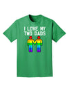 I Love My Two Dads LGBT Adult Dark T-Shirt-Mens T-Shirt-TooLoud-Kelly-Green-Small-Davson Sales