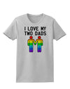 I Love My Two Dads LGBT Womens T-Shirt-Womens T-Shirt-TooLoud-AshGray-X-Small-Davson Sales