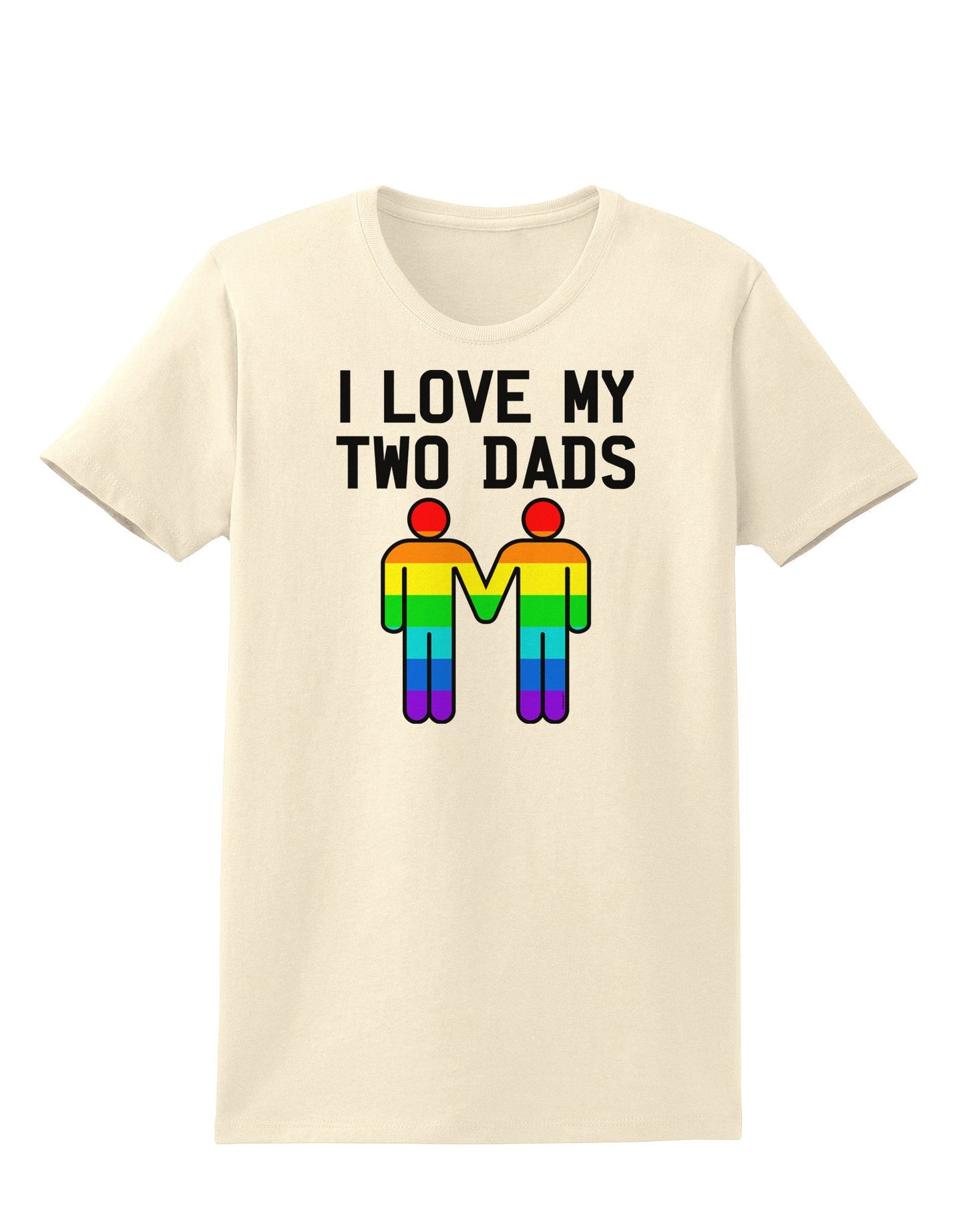 I Love My Two Dads LGBT Womens T-Shirt-Womens T-Shirt-TooLoud-Natural-X-Small-Davson Sales