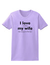 I Love My Wife - Bar Womens T-Shirt-Womens T-Shirt-TooLoud-Lavender-X-Small-Davson Sales