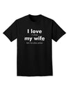 I Love My Wife - Poker Adult Dark T-Shirt-Mens T-Shirt-TooLoud-Black-Small-Davson Sales