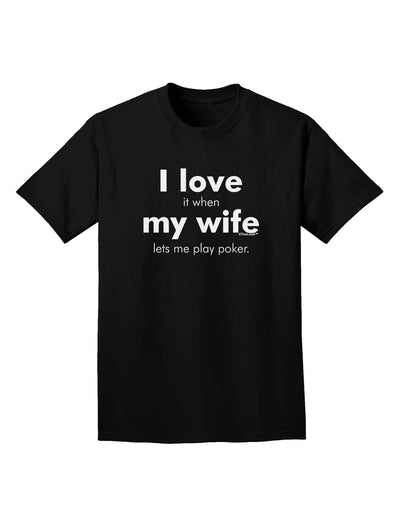 I Love My Wife - Poker Adult Dark T-Shirt-Mens T-Shirt-TooLoud-Black-Small-Davson Sales