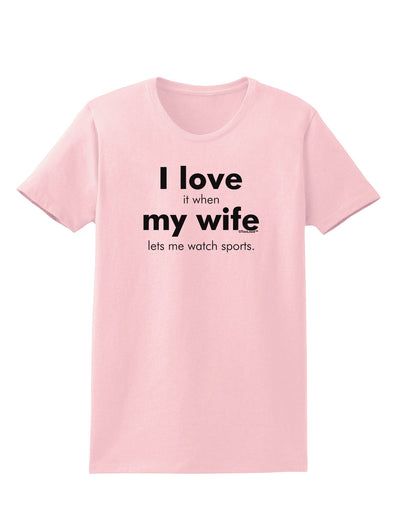 I Love My Wife - Sports Womens T-Shirt-Womens T-Shirt-TooLoud-PalePink-X-Small-Davson Sales