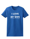 I Love My Wife Videogames Womens Dark T-Shirt-TooLoud-Royal-Blue-X-Small-Davson Sales