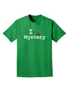 I Love Mystery Adult Dark T-Shirt-Mens T-Shirt-TooLoud-Kelly-Green-Small-Davson Sales