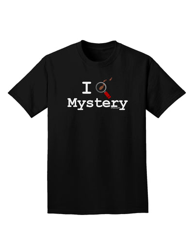I Love Mystery Adult Dark T-Shirt-Mens T-Shirt-TooLoud-Black-Small-Davson Sales