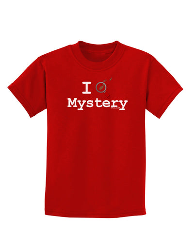 I Love Mystery Childrens Dark T-Shirt-Childrens T-Shirt-TooLoud-Red-X-Small-Davson Sales