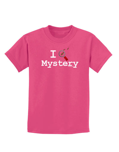 I Love Mystery Childrens Dark T-Shirt-Childrens T-Shirt-TooLoud-Sangria-X-Small-Davson Sales