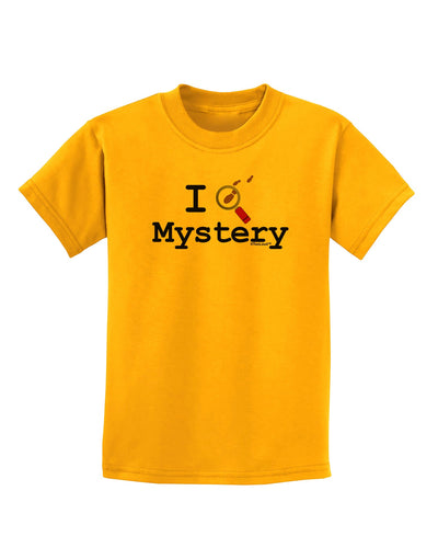 I Love Mystery Childrens T-Shirt-Childrens T-Shirt-TooLoud-Gold-X-Small-Davson Sales