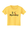 I Love Mystery Toddler T-Shirt-Toddler T-Shirt-TooLoud-Yellow-2T-Davson Sales