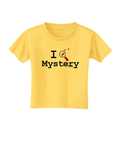 I Love Mystery Toddler T-Shirt-Toddler T-Shirt-TooLoud-Yellow-2T-Davson Sales