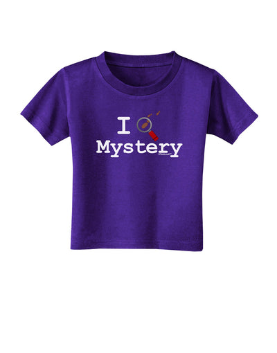 I Love Mystery Toddler T-Shirt Dark-Toddler T-Shirt-TooLoud-Purple-2T-Davson Sales