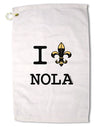 I Love NOLA Fleur de Lis Premium Cotton Golf Towel - 16 x 25 inch-Golf Towel-TooLoud-16x25"-Davson Sales