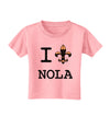 I Love NOLA Fleur de Lis Toddler T-Shirt-Toddler T-Shirt-TooLoud-Candy-Pink-2T-Davson Sales