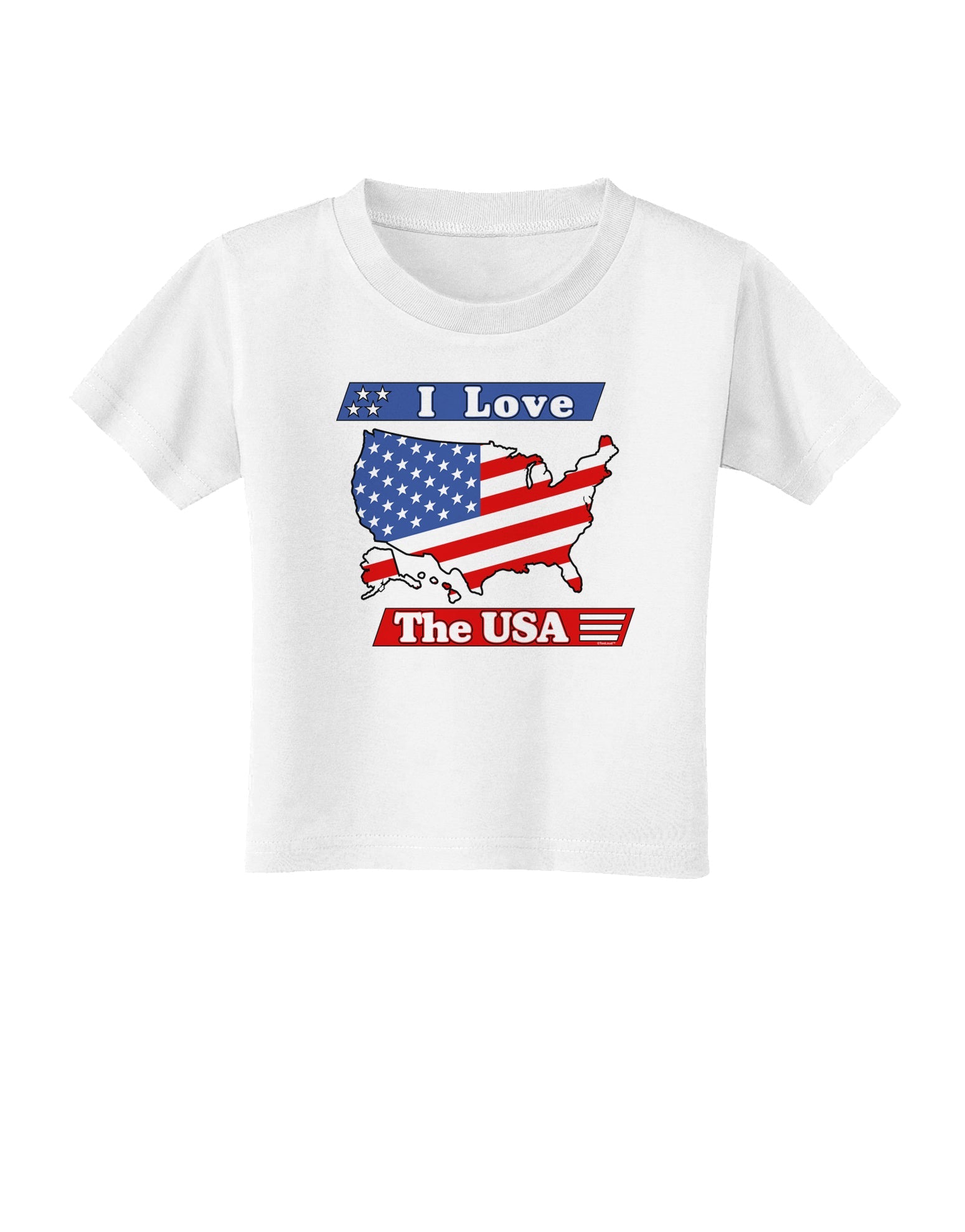 I Love The USA Toddler T-Shirt-Toddler T-Shirt-TooLoud-White-2T-Davson Sales