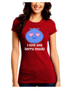 I Love You Berry Much Juniors Crew Dark T-Shirt by TooLoud-T-Shirts Juniors Tops-TooLoud-Red-Juniors Fitted Small-Davson Sales